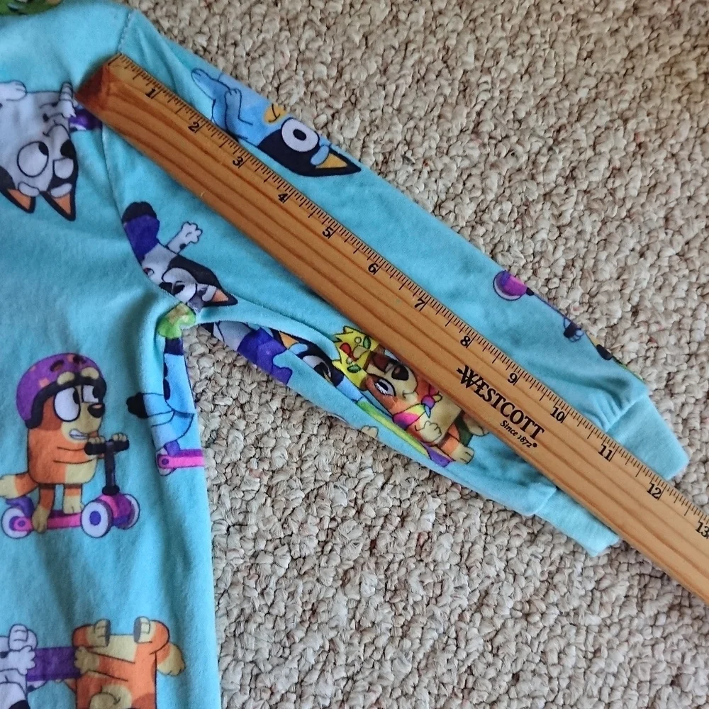 Bluey Toddler One Piece Sleeper Pajamas, Size 3T